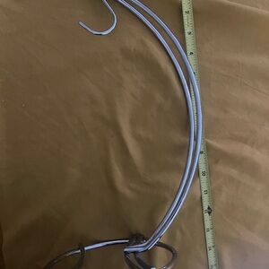 Silver Metal Kitchen Tool Hook Rack - Versatile Hanging Organizer